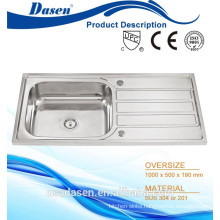 DS 10050 Building Material composite bathroom stainless steel corner granite composite sinks